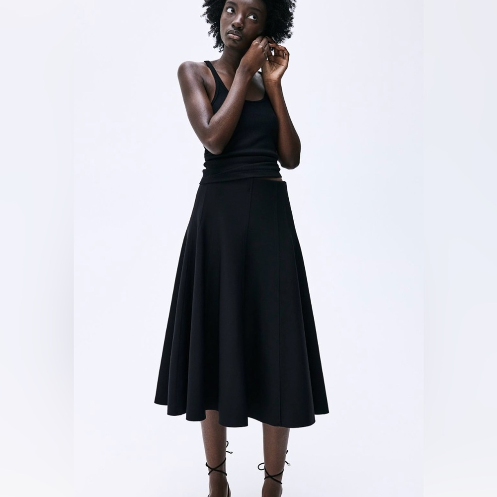 H&M Edition NWT jersey A-Line midi skirt, Sold Out style! Size M